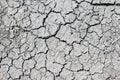 Dry ground with gray cracks Royalty Free Stock Photo