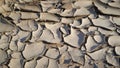 Dry ground in Hoanib riverbed Royalty Free Stock Photo