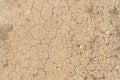 Dry ground rough cracks in the land with sand in desert. serious water shortages and Drought barren arid pattern texture Royalty Free Stock Photo