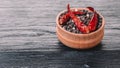Dry hot pepper in a bowl Royalty Free Stock Photo