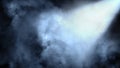 Dry ice smoke clouds fog the floor texture. . Perfect spotlight mist effect on isolated black background Royalty Free Stock Photo