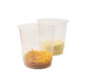 Dry Instant Noodles Cup Isolated, Tomato Spaghetti in a Plastic Cup, Fast Food, Instant Noodles on White Royalty Free Stock Photo