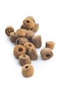 Dry kibble pet food. Kibble for dog or cat