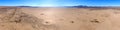 Dry Lake Bed Aerial Panoramic Royalty Free Stock Photo