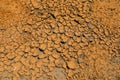 Dry lake bed with natural texture of cracked clay in perspective floor. Death Valley field Royalty Free Stock Photo