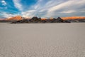 Desert at sunset in Death Valley, California. Royalty Free Stock Photo