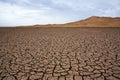 Dry lake at the sahara Royalty Free Stock Photo