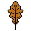 Dry leaf icon Royalty Free Stock Photo