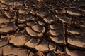 Dry Mud Texture in the Fields Royalty Free Stock Photo