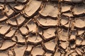 Dry Mud Texture in the Fields Royalty Free Stock Photo