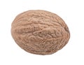 Dry nutmeg isolated on white background Royalty Free Stock Photo