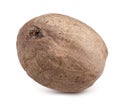 Dry nutmeg isolated on white background Royalty Free Stock Photo