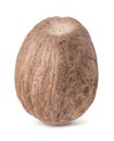 Dry nutmeg isolated on white background Royalty Free Stock Photo