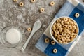 Dry Oat Cereal with Sugar Royalty Free Stock Photo