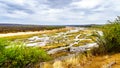 The almost dry Olifant River in Kruger National Park in South Africa Royalty Free Stock Photo