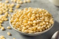 Dry Organic White Popcorn Kernels Royalty Free Stock Photo