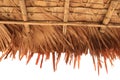 traditional roof made from palm leaves Royalty Free Stock Photo