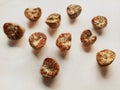 Dry peeled betel nut