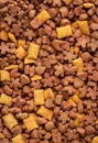 Dry pet food background