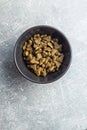 Dry pet food. Kibble dog or cat food