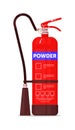 Dry powder fire extinguisher protection equipment