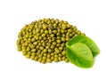 Dry Raw Mung Beans, Vigna Radiata Seeds, Green Gram, Maash or Moong Royalty Free Stock Photo