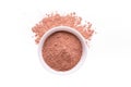 Dry red clay powder mask for face and body in ceramic bowl Royalty Free Stock Photo