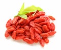 Dry red goji berries