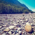 Dry River Bed Royalty Free Stock Photo