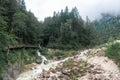 Dry river in berchtesgaden national park, Germany Royalty Free Stock Photo