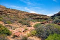 Dry riverbed in the desert of Kalbarri, Australia Royalty Free Stock Photo