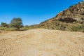 Dry riverbed in Namibia Royalty Free Stock Photo