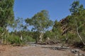 Dry riverbed outback australia drought