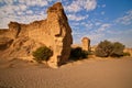 Dry riverbed of Sesriem Canyon Royalty Free Stock Photo