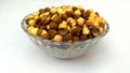 Dry roasted chickpea gram bowl