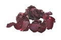 dry rose petals isolated on white background Royalty Free Stock Photo