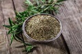 Dry rosemary spice