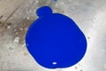 Dry silicone blue on metal Royalty Free Stock Photo