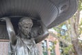 Dry Skidmore Fountain in Portland, Oregon Royalty Free Stock Photo