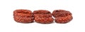 Dry Smoked Sausages Isolated, Salami Sticks, Kielbasa, Cabanossi, Kabanos, Dry Embutido, Chorizo, Bratwurst Royalty Free Stock Photo