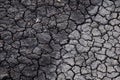 Dry soil abstract background. Drought. Gray dry soil. Soil background. Cracked soil background. Earth pattern. Soil texture. Crack Royalty Free Stock Photo