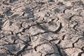 Dry soil caused by drought.