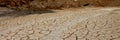 Dry soil, cracked, drought. Near Dead Sea