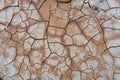 Dry soil ground cracks background texture in drought Royalty Free Stock Photo