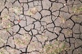 Dry soil because of lack of water Royalty Free Stock Photo