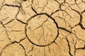 Dry soil texture on the ground Royalty Free Stock Photo