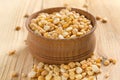Dry split yellow peas Royalty Free Stock Photo