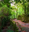 Dry stone, sometimes called drystack or drystane Royalty Free Stock Photo