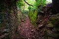 Dry stone, sometimes called drystack or drystane Royalty Free Stock Photo