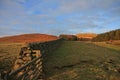 Dry Stone Wall, Northumberland, England Royalty Free Stock Photo